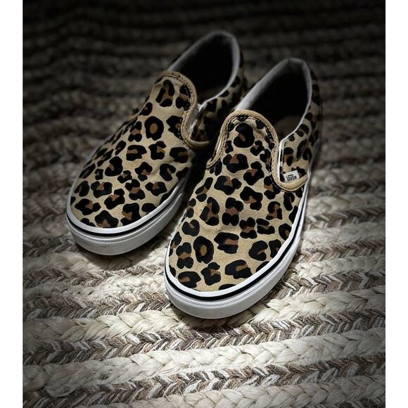 Vans Cheetah Print Slip On Youth 3 Off the wall, casual - Picture 2 of 4